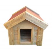 Caseta perros de madera